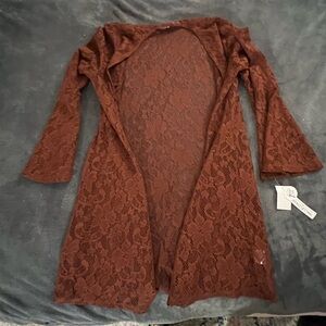 70’s style lacy cardigan